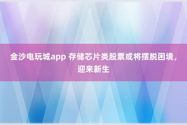金沙電玩城app 存儲芯片類股票或?qū)[脫困境,迎來新生